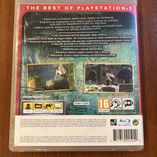 Uncharted Drake's Fortune PS3 game like new