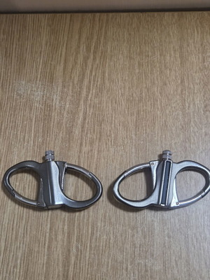 Metal Survival Lighters with Double Carabiner Keychain, Set of 2, New