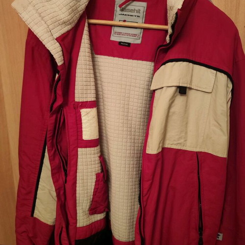 Basehit jacket medium used, red