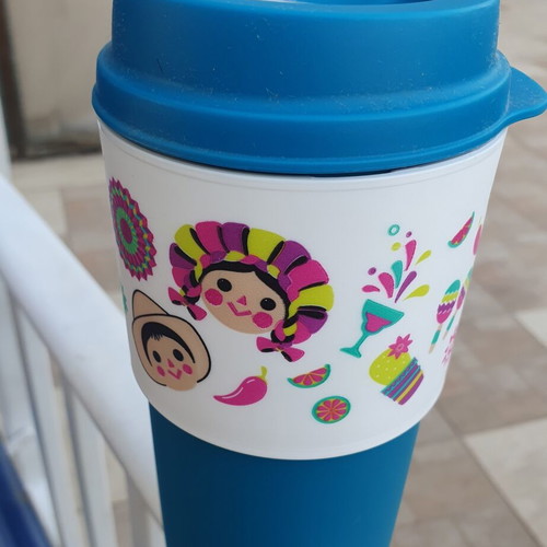 Tupperware Eco+ coffee cup 470 ml with silicone lid and straw