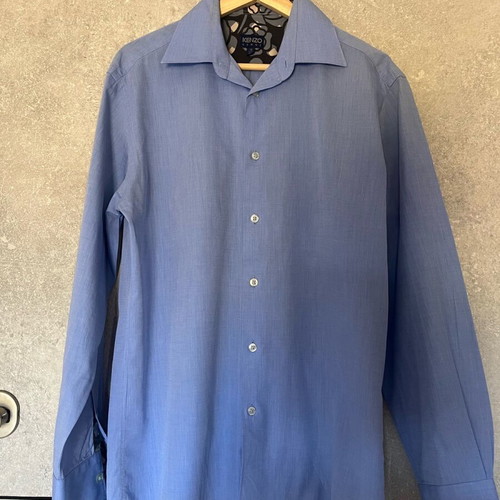 Kenzo Homme no 39 men's shirt like new, blue