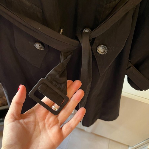 Artisti Italiani trench coat size S used, black