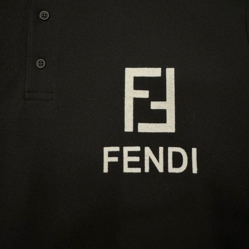 Fendi Black Polo Shirt like new XXL