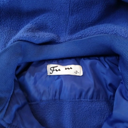 Children's jacket 2-3 years like new, fleece lined, white and blue