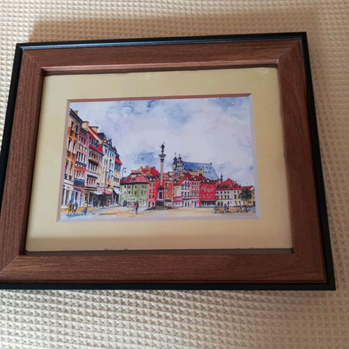 Painting new with depiction of Warsaw