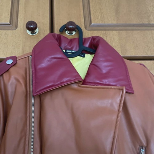 Shein leather jacket, multicolour, size L
