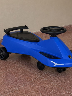 Ride On Swing Car Lamborghini Moni new, blue and red