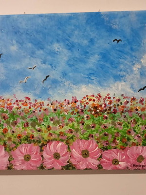 Handmade painting new, dimensions 35x50