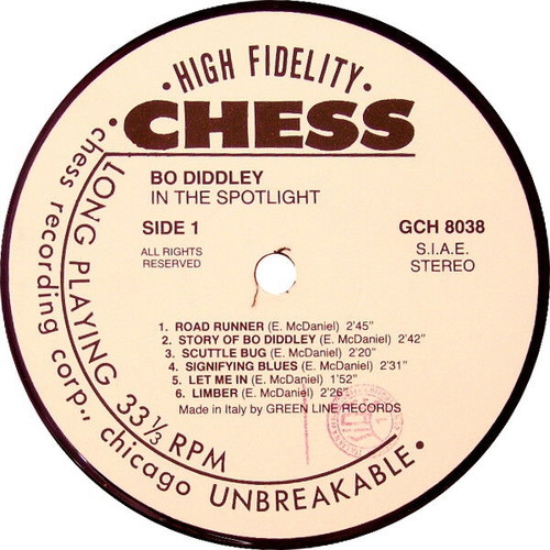 Bo Diddley In The Spotlight record used, blues