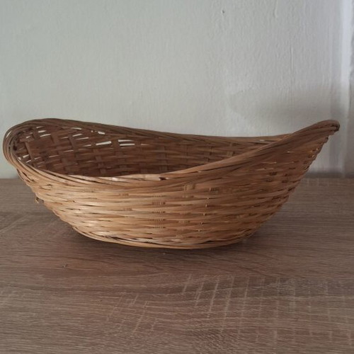 Handmade wicker basket for storage and decoration