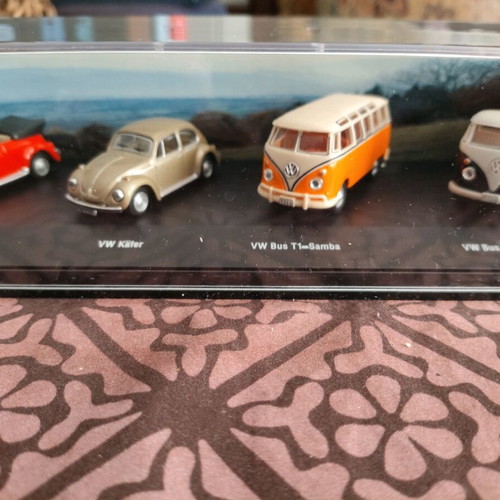 VW miniature cars like new, Schuco set 1:43 scale