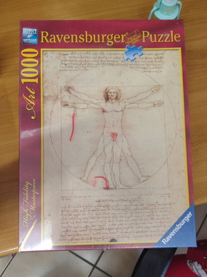 Puzzle The Vitruvian Man by Leonardo Da Vinci 2D 1000 pieces new