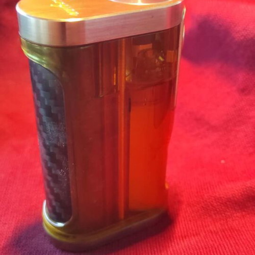 Lost Vape Furyan Squonk Mech Mod μεταχειρισμένο, μπρούτζινο με Ultem-Carbon Fiber