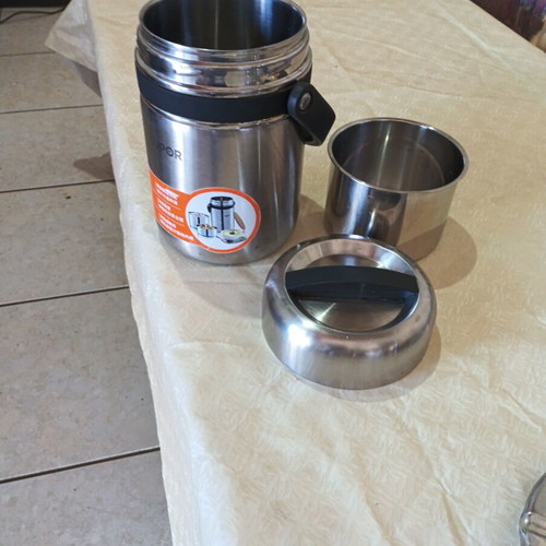 Supor insulated food container 1.5 L used with stainless steel bowl