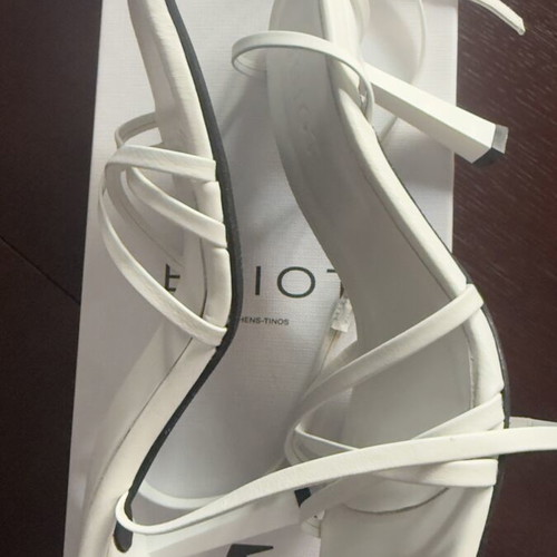 Esiot white sandals new, ideal for weddings, size 38