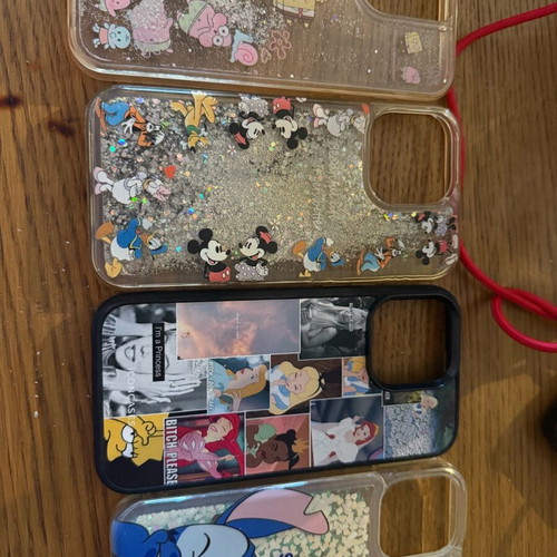 iPhone 14 Pro Max cases like new with glitter