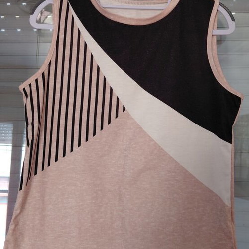 Shein sleeveless women's top, brown