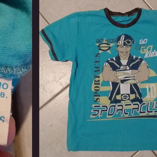 Boys' clothing pack used, 10 years, 4 shirts, shirt, shorts