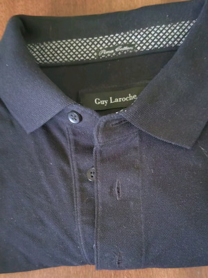 Polo shirt Guy La Roche new, black, XXL