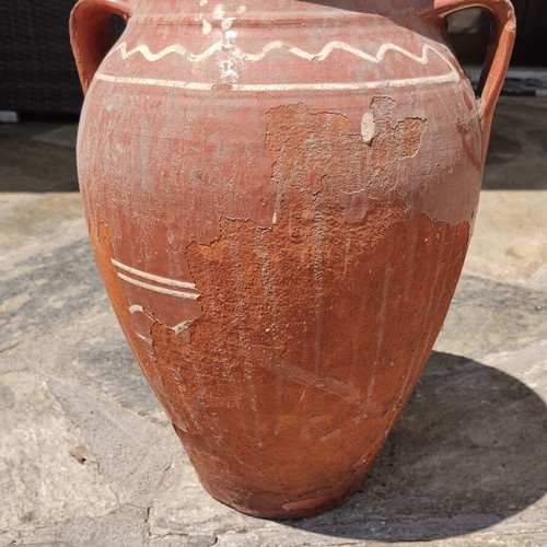 Traditional Clay Kiupi vintage decorative, used, height 35cm