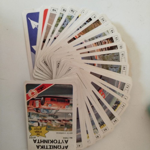 Yperatou Card Game Racing Cars used, complete