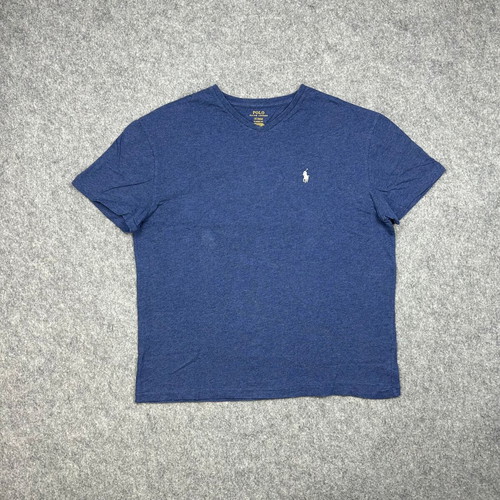 Polo Ralph Lauren Medium V-Neck T-Shirt Navy Heathered used