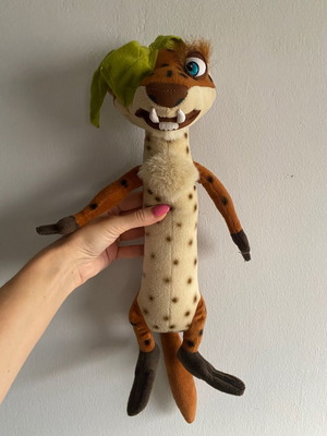 Weasel Buck plush toy from Ice Age 2008 used, 34 cm