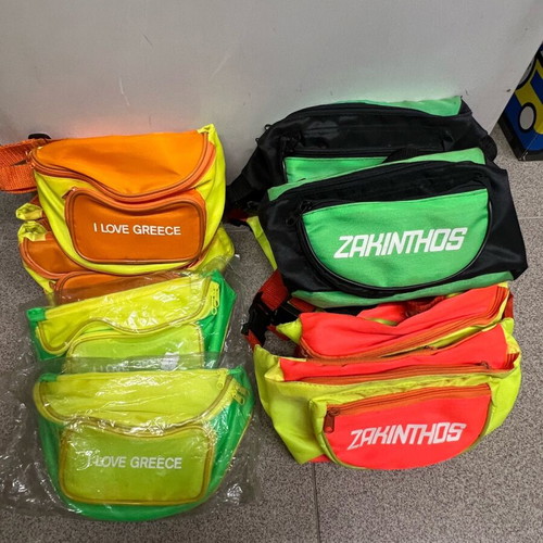 Waist bags new, pack of 6 I love Greece and 6 Zakinthos