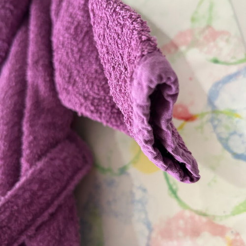 Zara Home purple bathrobe size 84-97 cm like new with embroidered details
