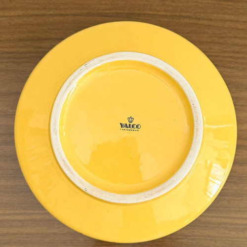 YALCO ceramic serving bowls set of 7 used, floral vintage retro