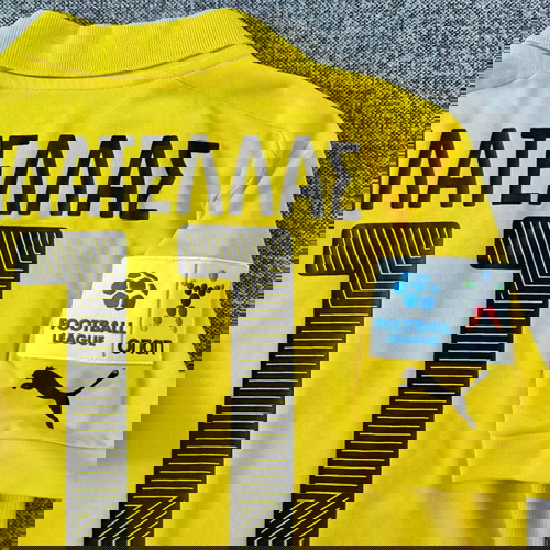 Αυθεντική φανέλα AEK Βαγγέλης Πλατέλλας 2014-15 Puma μέγεθος Medium