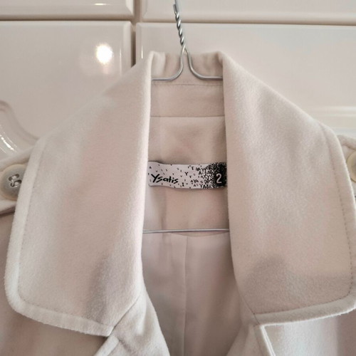 YSATIS White Ecru Jacket used, double button detail, size L