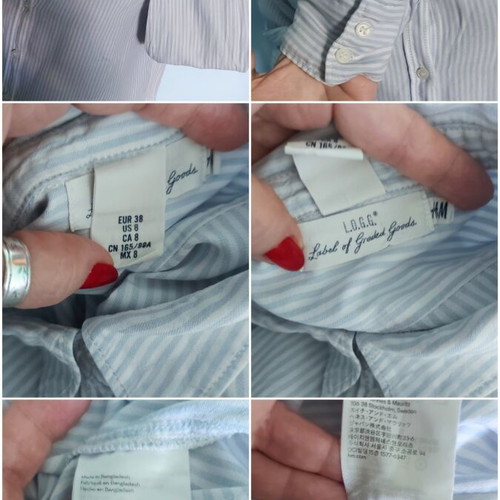 LOGG by H&M women's shirt used, cotton, sizes S/M