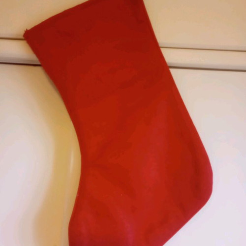 Christmas stocking new made of felt fabric