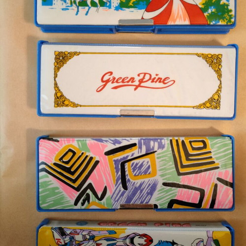 Vintage Pencil Cases set of 4 new