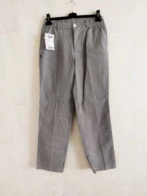 Vintage black and white pipit chef pants, unisex, new with tags