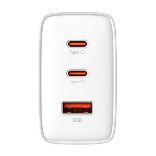 Baseus Cube Pro Charger 65W White with 3 Ports