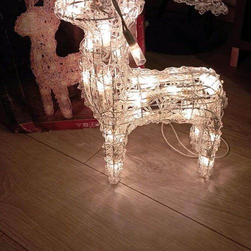 Christmas lighted reindeer used
