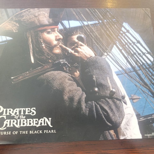 Pirates of the Caribbean Lobby Card used, Jack Sparrow & Will Turner