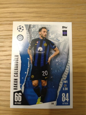 Topps Hakan Calhanoglu Inter ποδοσφαιρική συλλεκτική κάρτα 348