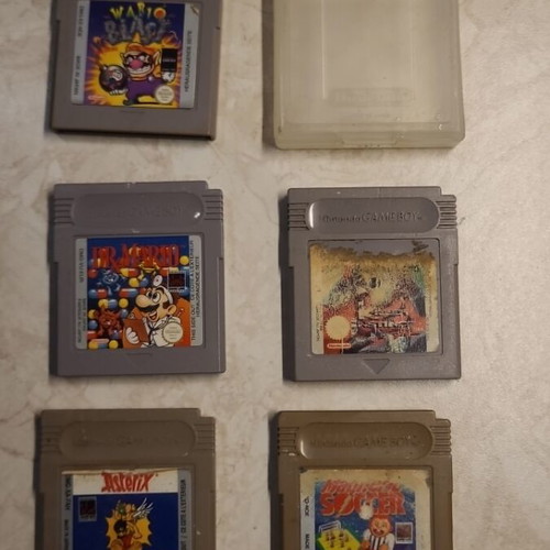 Nintendo Game Boy cartridges used, set of 5 games with case