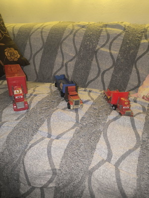 Mattel Disney Cars Mack Toy Trucks used, set of 3