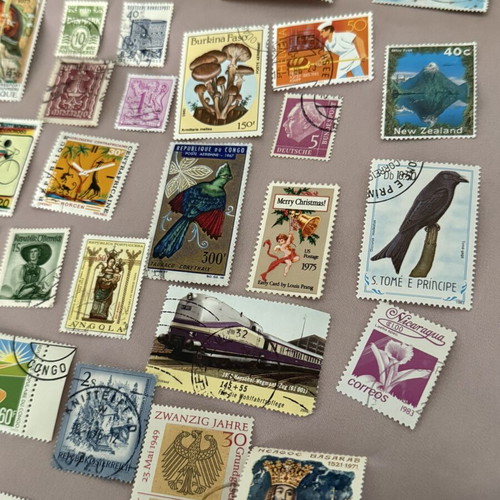 Lot of 4 used stamps from various countries
