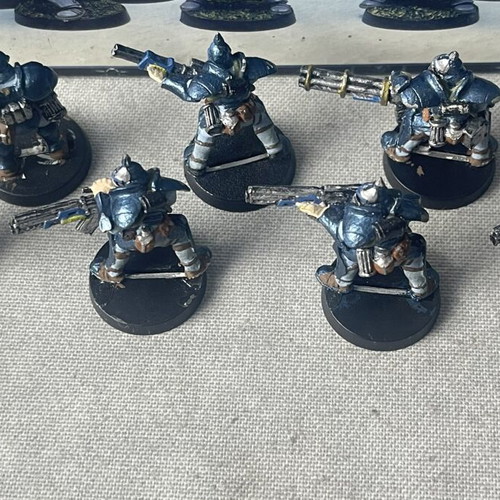 Warzone Target Games Bauhaus Hussars metal miniatures used with box