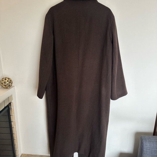 Autograph long coat brown new, size UK 14