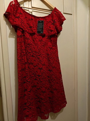 Lace dress new, red, size 2XL Actius