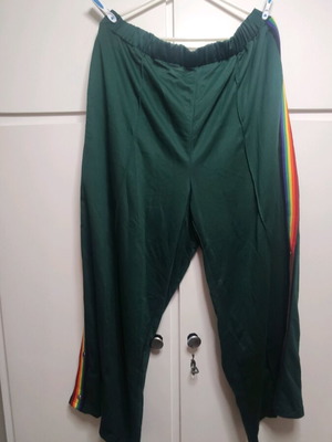 Shein 4XL dark green sweatpants with buttons like new