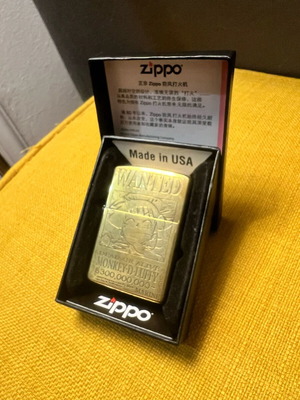 Αναπτήρας Zippo One Piece καινούργιος με σκαλιστό Luffy Bounty