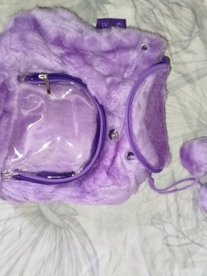 Purple backpack bag new