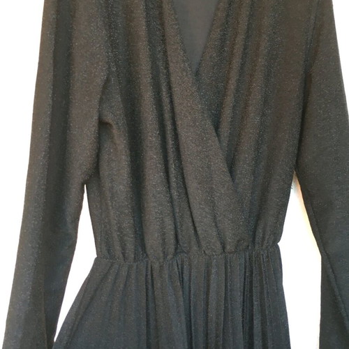 Black shiny dress L/XL like new